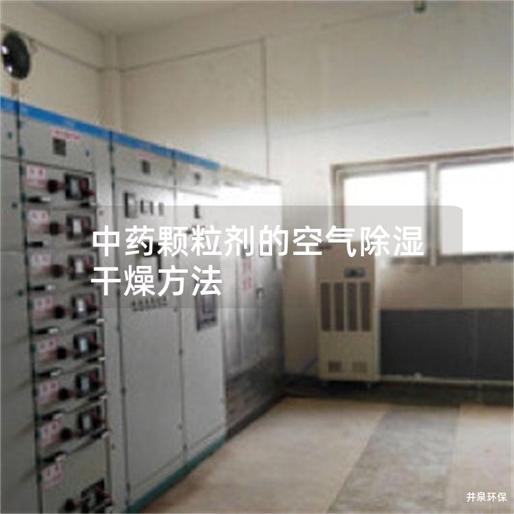 中药颗粒剂的空气除湿干燥方法