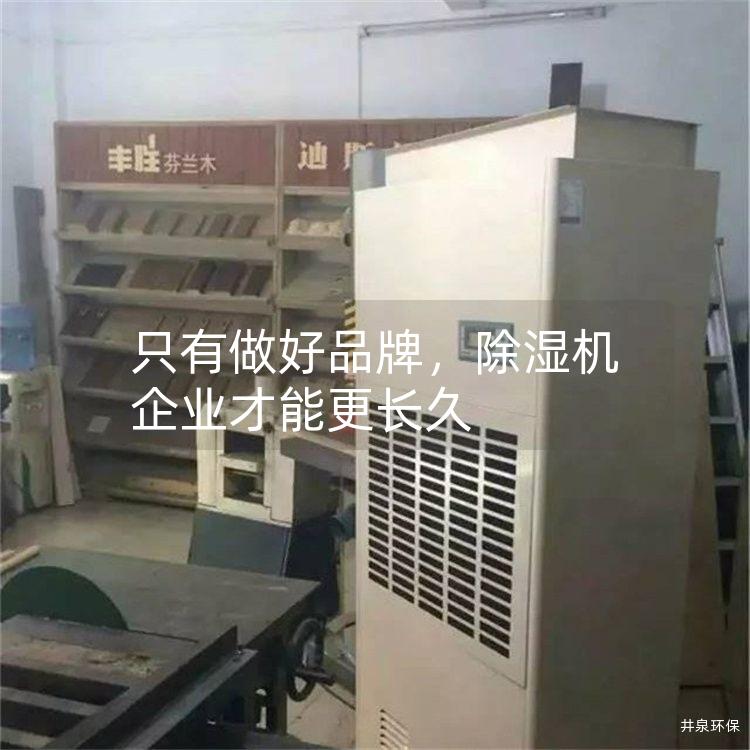 只有做好品牌，除湿机企业才能更长久